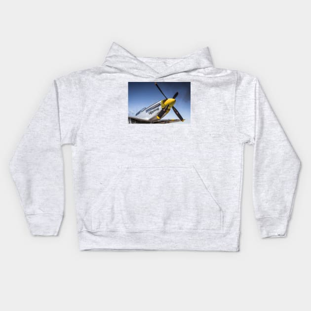 P-51 Mustang photo Kids Hoodie by CoolCarVideos